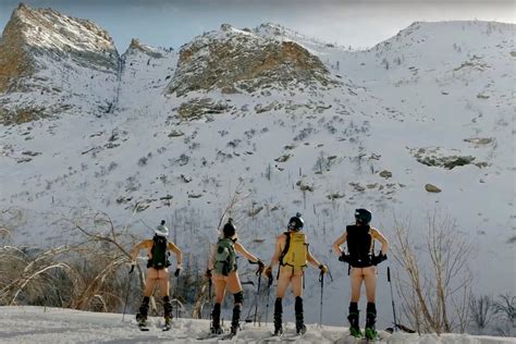 nude ski|Sending It in the Nude: Watch Naked Skiing at Terminal Couloir